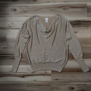 CHICOS Ceara shine pullover size2(12-14 L)